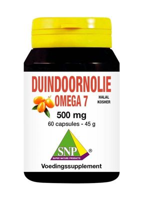 Duindoorn olie omega 7 500mg halal kosher