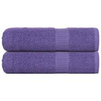 VidaXL Handdoeken 2 st 50x100 cm 360 g/m² 100% katoen paars
