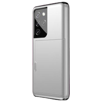 iPhone 14 Pro Max hoesje - Backcover - Hardcase - Pasjeshouder - Portemonnee - Shockproof - TPU - Wit