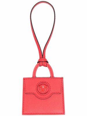 Versace étiquette Medusa Head en cuir - Rouge