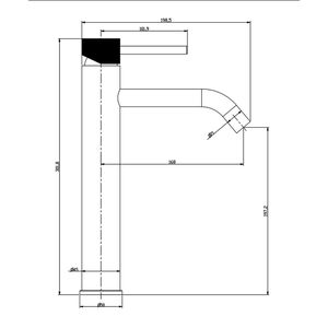 Wastafelmengkraan Aquasplash Ridged XL RVS Aquasplash