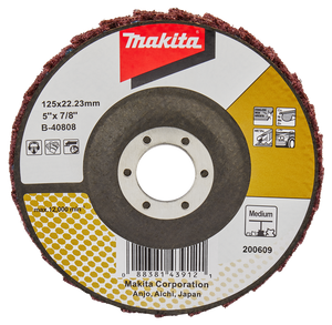 Makita Accessoires Lamellen conditioneringschijf 125mm medium - B-40808 - B-40808