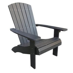 De Outsider Milan Loungestoel Adirondack Polywood Zwart