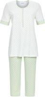 Katoenen pyjama zeesterren groen