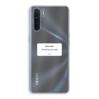 Reminder: Oppo A91 Transparant Hoesje
