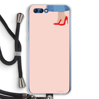 High heels: Honor 10 Transparant Hoesje met koord