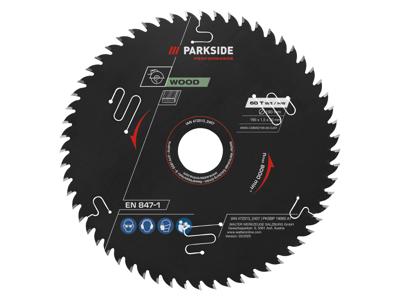 PARKSIDE PERFORMANCE Cirkelzaagblad 190 mm (190 mm hout 60 tanden)