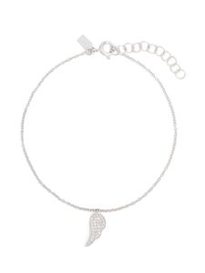 Ef Collection bracelet Angel Wing en or blanc 14ct pavé de diamants - Argent