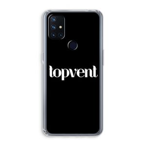 Topvent Zwart: OnePlus Nord N10 5G Transparant Hoesje