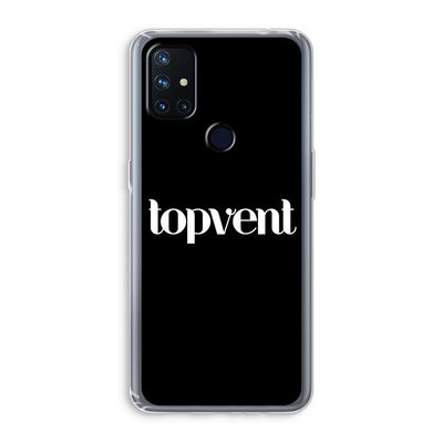 Topvent Zwart: OnePlus Nord N10 5G Transparant Hoesje