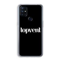 Topvent Zwart: OnePlus Nord N10 5G Transparant Hoesje