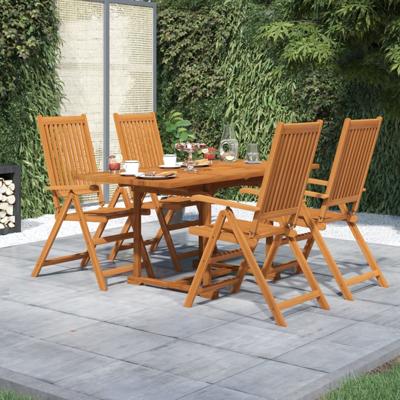 5-delige Tuinset massief acaciahout