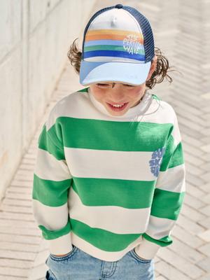 Pet voor jongens in trucker-stijl hemelsblauw