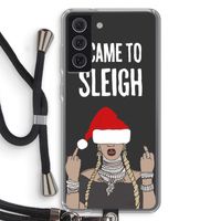 Came To Sleigh: Samsung Galaxy S21 FE Transparant Hoesje met koord