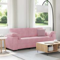 3-zitsbank roze 178 cm fluweel