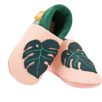 Orangenkinder babyslofjes Monstera pink Maat