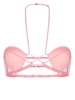 Nensi Dojaka soutien-gorge à empiècements en tulle - Rose