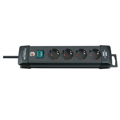 Brennenstuhl 1951140100 PDU Stekkerdoos | 4 sockets | met Schakelaar | 1.8m | Zwart