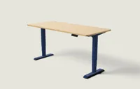 Desktronic HomePro bureau Diepblauw / Eiken / 180x80 cm