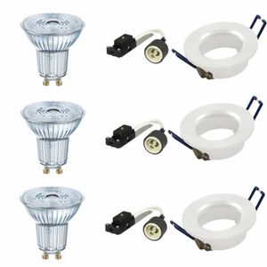 3 LED inbouwspots 7.2W 2700K Serie Brest