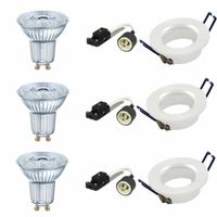 3 LED inbouwspots 7.2W 2700K Serie Brest