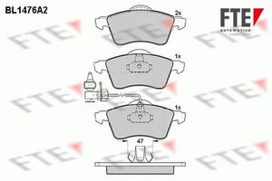 Remblokken set BL1476A2