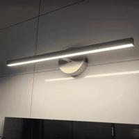 Badkamerlamp boven spiegel ip s13 staal led warm wit 5.6W 40 cm