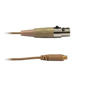 Audac 4-polige mini XLR kabel huidskleur voor div. headsets
