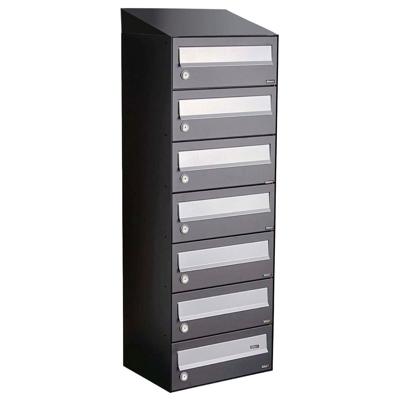 Allux Hive Set 1-Breed, 7-Hoog Met Dak Antraciet - 40030065_1x7d