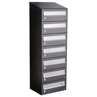 Allux Hive Set 1-Breed, 7-Hoog Met Dak Antraciet - 40030065_1x7d