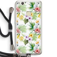 Gele kuif: Huawei Ascend P10 Lite Transparant Hoesje met koord