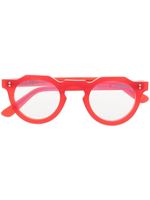 Lesca lunettes de vue à monture ronde - Rouge