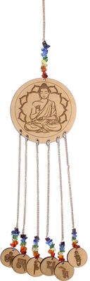 Hanging Wood - Laser Engraved - Bhudda