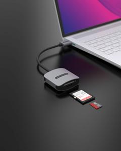 Sitecom MD-1009 geheugenkaartlezer USB 2.0 Zwart, Grijs