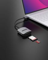 Sitecom MD-1009 geheugenkaartlezer USB 2.0 Zwart, Grijs - thumbnail