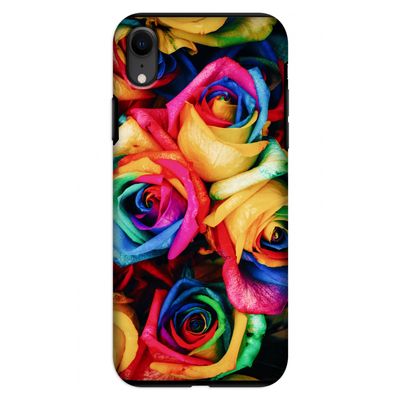 Neon bloemen: iPhone XR Tough Case