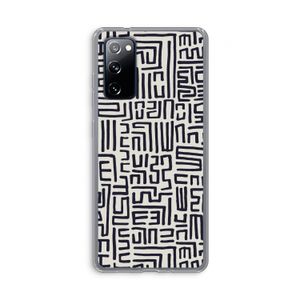 Moroccan Print: Samsung Galaxy S20 FE / S20 FE 5G Transparant Hoesje