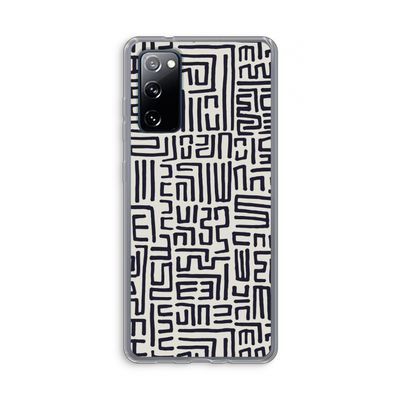 Moroccan Print: Samsung Galaxy S20 FE / S20 FE 5G Transparant Hoesje