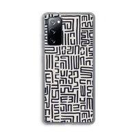 Moroccan Print: Samsung Galaxy S20 FE / S20 FE 5G Transparant Hoesje