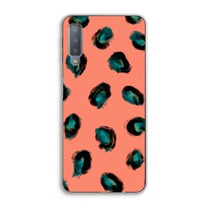 Pink Cheetah: Samsung Galaxy A7 (2018) Transparant Hoesje