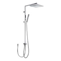 Tres Cuadro glijstang set met regendouche 95 cm vierkant chroom