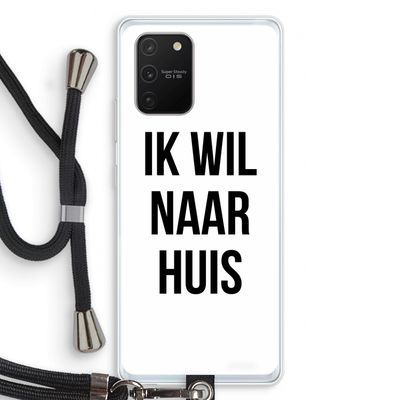 Ik wil naar huis: Samsung Galaxy S10 Lite Transparant Hoesje met koord
