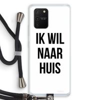 Ik wil naar huis: Samsung Galaxy S10 Lite Transparant Hoesje met koord
