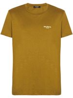 Balmain t-shirt à logo imprimé - Marron - thumbnail