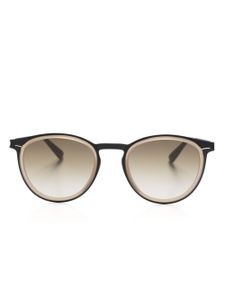 Mykita lunettes de soleil Siwa à monture ronde - Marron