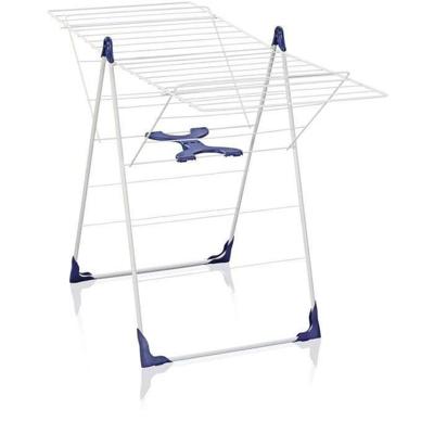 LEIFHEIT 81408 Droger op halfautomatische sluitingsvoetjes 20 meter CLASSIC 200 Flex wit & blauw