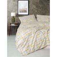 Beddengoedset - 1 dekbedovertrek 220 x 240 cm + 2 kussenslopen 60 x 60 cm - 100% katoen - Beige