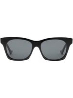 Gucci Eyewear lunettes de soleil à monture rectangulaire - Noir