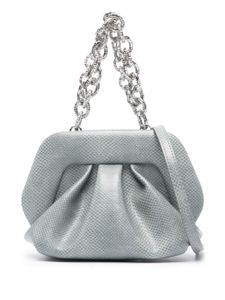 Themoirè mini sac Gea à effet peau de lézard - Gris