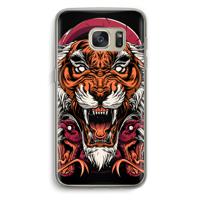 Tiger and Rattlesnakes: Samsung Galaxy S7 Transparant Hoesje